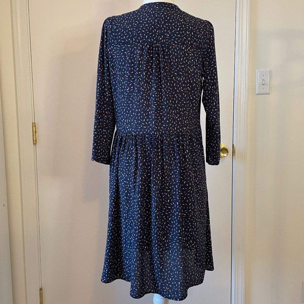 Anthropologie Navy Blue Mini Dress - Picture 2 of 9